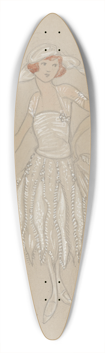 Helen Marguerite O'Kane - Miss Sanderson 39.3 inch art pintail longboard deck