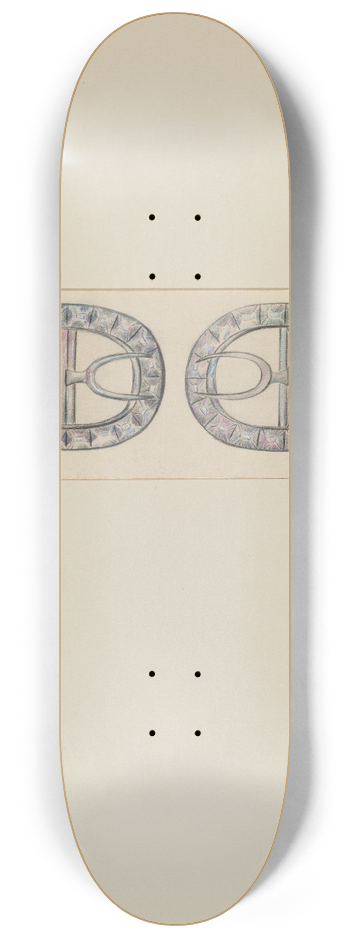 Charles Criswell - Mans Shoe Buckle 8.25 inch art skate deck