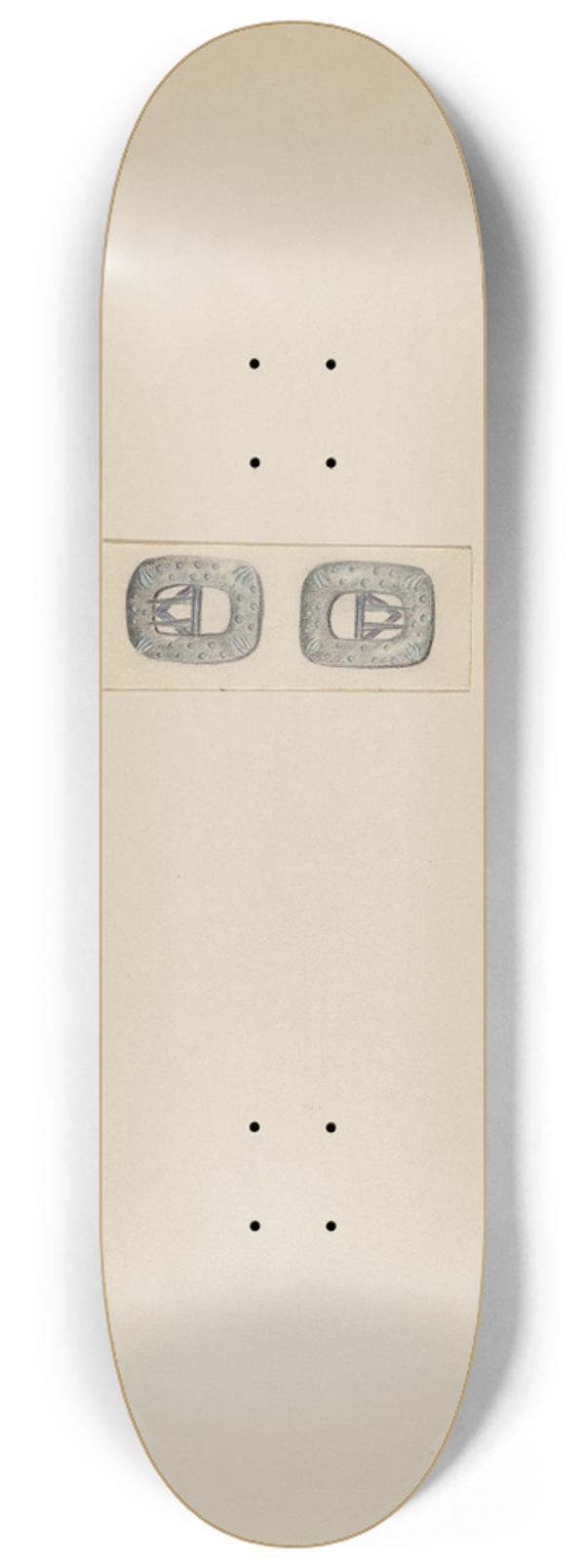 Charles Criswell - Mens Stock Buckles 8.25 inch art skate deck