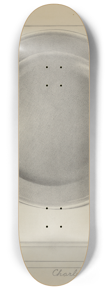 Charles Cullen - Pewter Plate 8.25 inch art skate deck