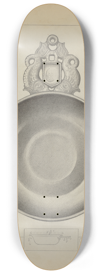 Charles Cullen - Pewter Porringer 8.25 inch art skate deck