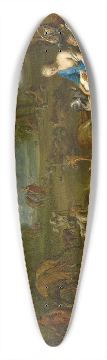 Hendrik van Balen - Landscape with Diana and her Bag 39.3 inch art pintail longboard deck
