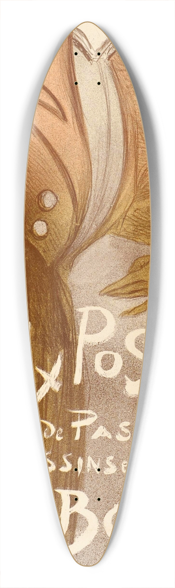 Henri Boutet - Salon des Cent 39.3 inch art pintail longboard deck