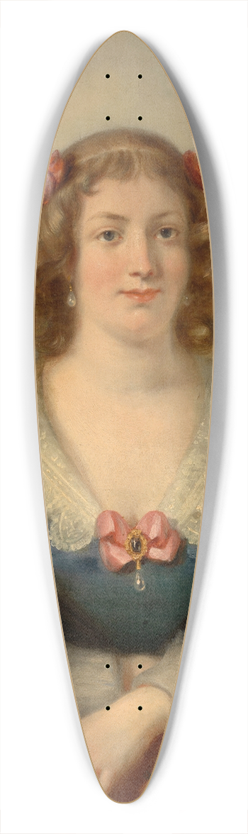 Henri De Caisne - Countess L.H. 39.3 inch art pintail longboard deck