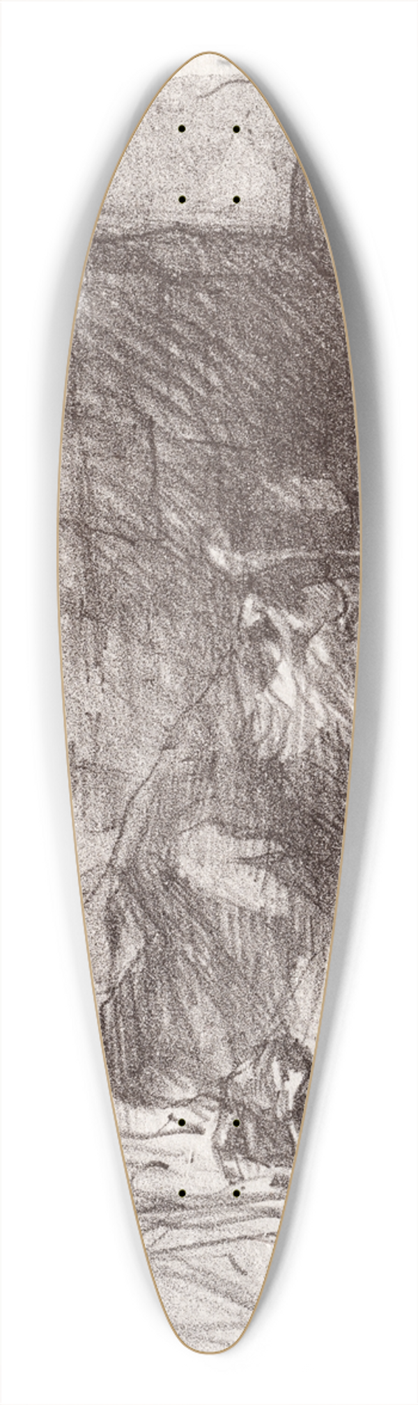 Henri de Toulouse-Lautrec - Au pied du Sina:  Une Arrire-boutique  Cracovie 39.3 inch art pintail longboard deck