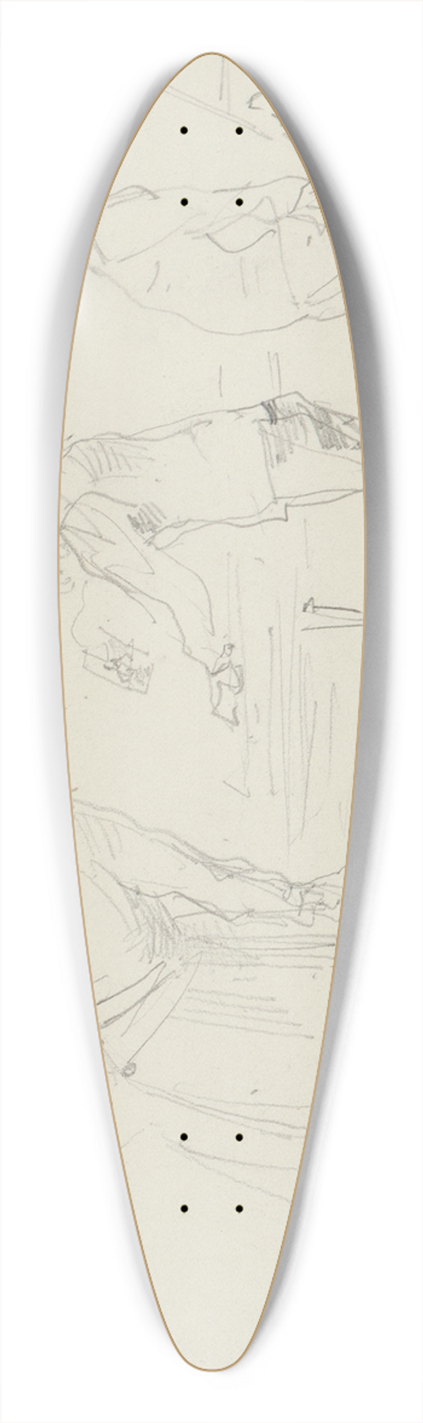 Henri de Toulouse-Lautrec - Chez le photographe 39.3 inch art pintail longboard deck