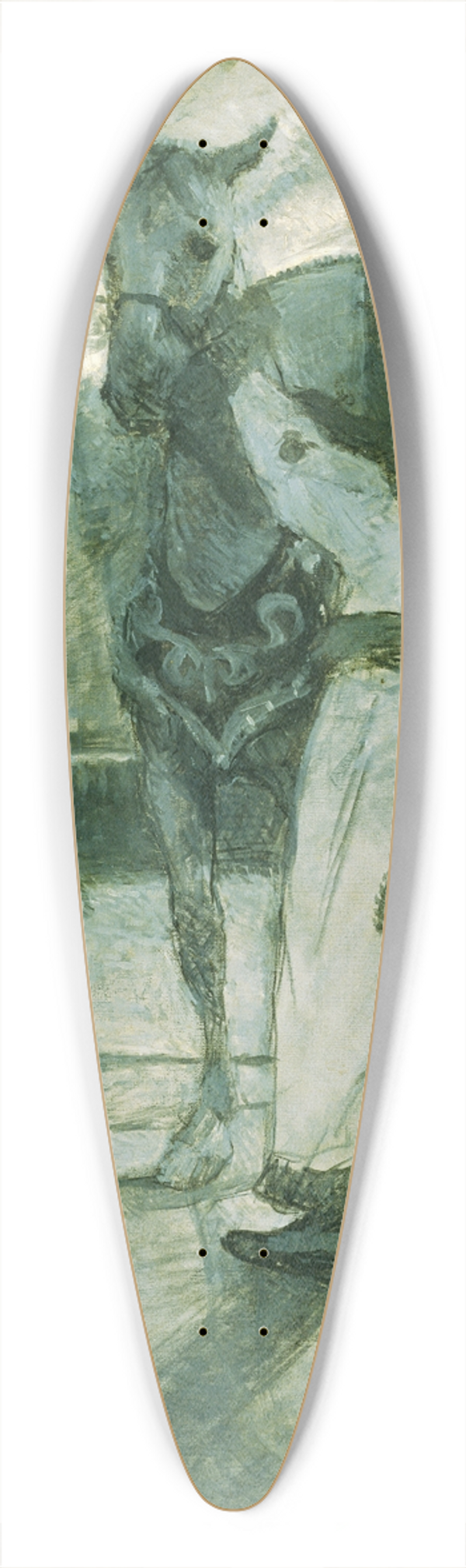 Henri de Toulouse-Lautrec - In the Wings at the Circus 39.3 inch art pintail longboard deck