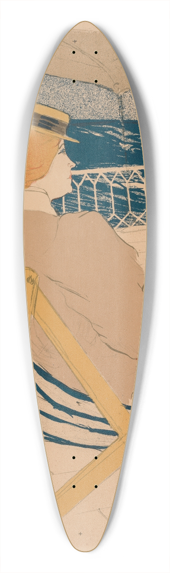 Henri de Toulouse-Lautrec - La Passagre Du 54 39.3 inch art pintail longboard deck