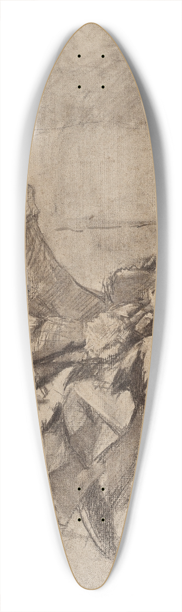 Henri de Toulouse-Lautrec - Mademoiselle Batrix Tapi de Cleyran 39.3 inch art pintail longboard deck