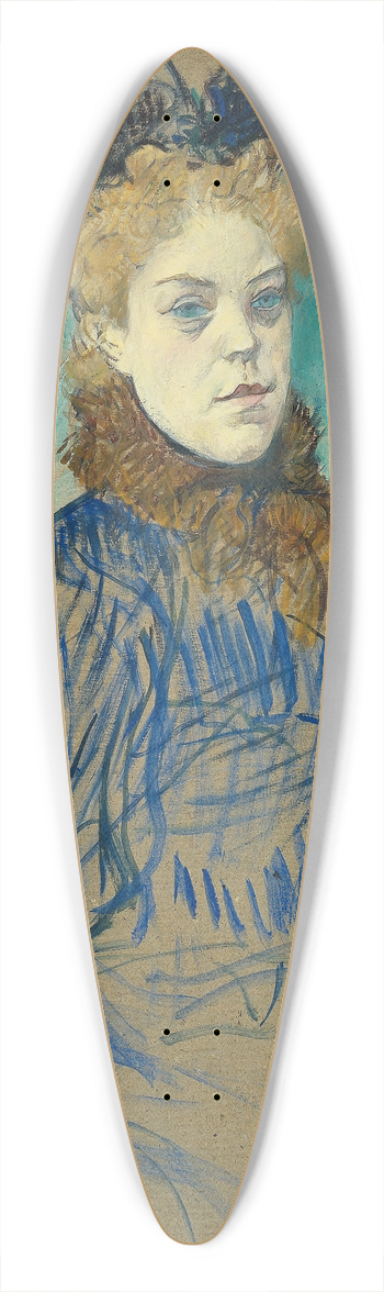 Henri de Toulouse-Lautrec - May Milton 39.3 inch art pintail longboard deck