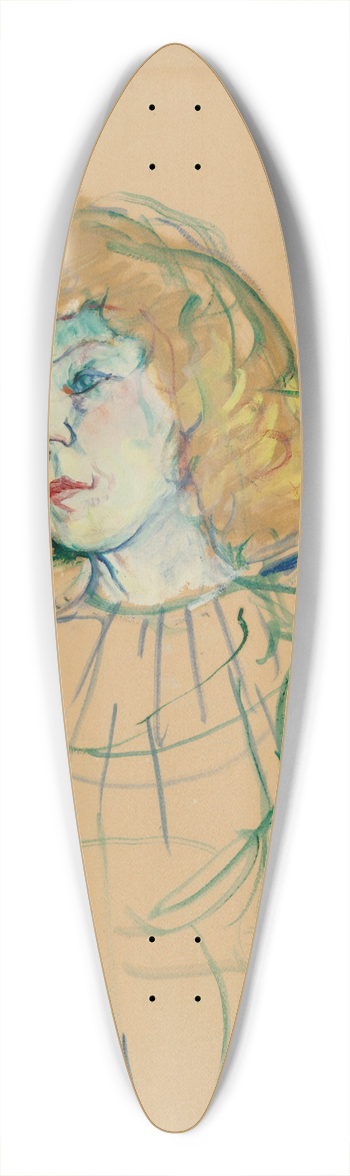 Henri de Toulouse-Lautrec - Miss May Milton 39.3 inch art pintail longboard deck