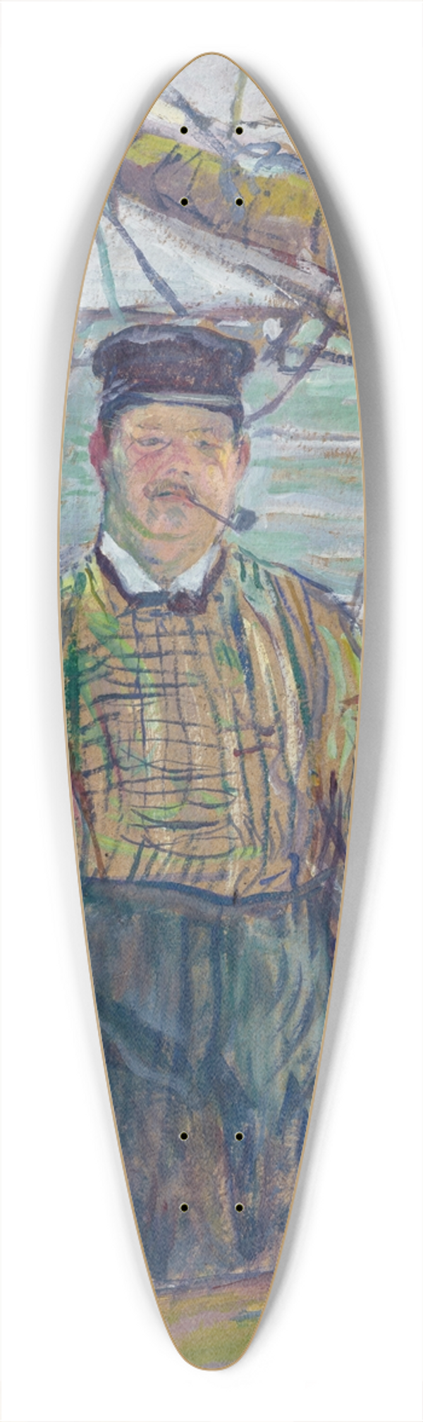 Henri de Toulouse-Lautrec - Monsieur Emile Davoust 39.3 inch art pintail longboard deck