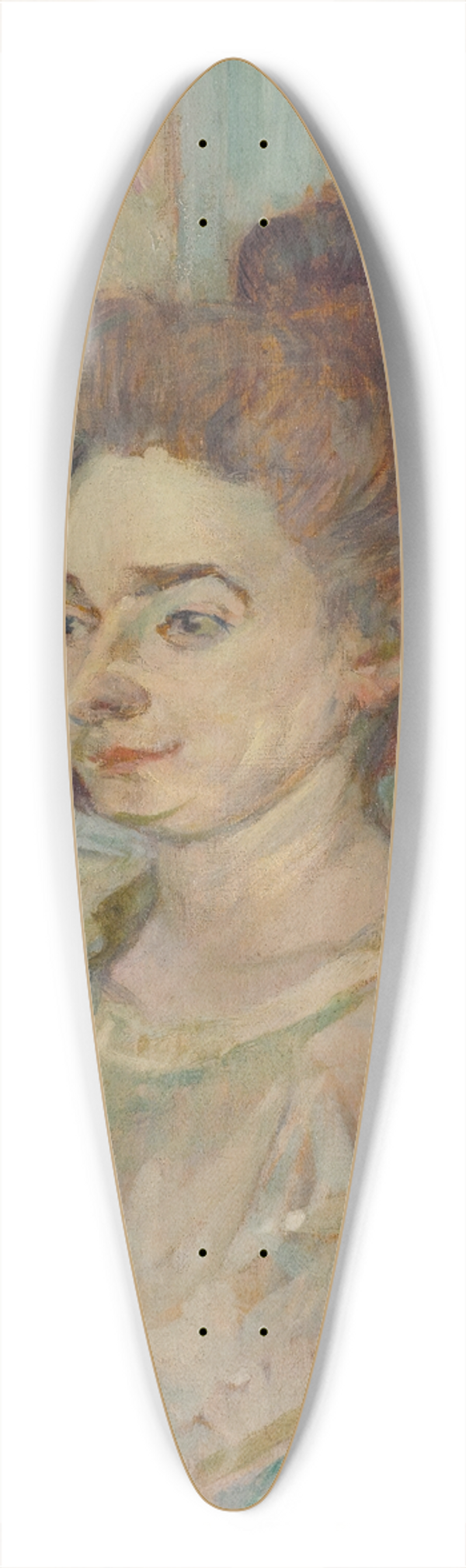 Henri de Toulouse-Lautrec - Portrait De Batrice Tapi De Cleyran 39.3 inch art pintail longboard deck