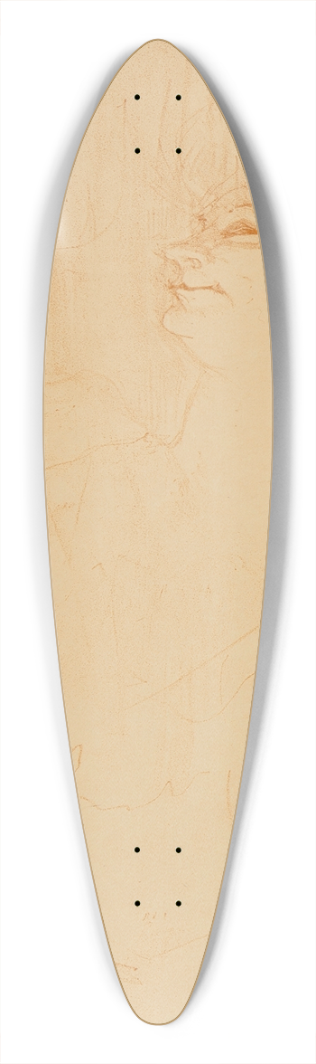 Henri de Toulouse-Lautrec - Yvette Guilbert pl 4 39.3 inch art pintail longboard deck