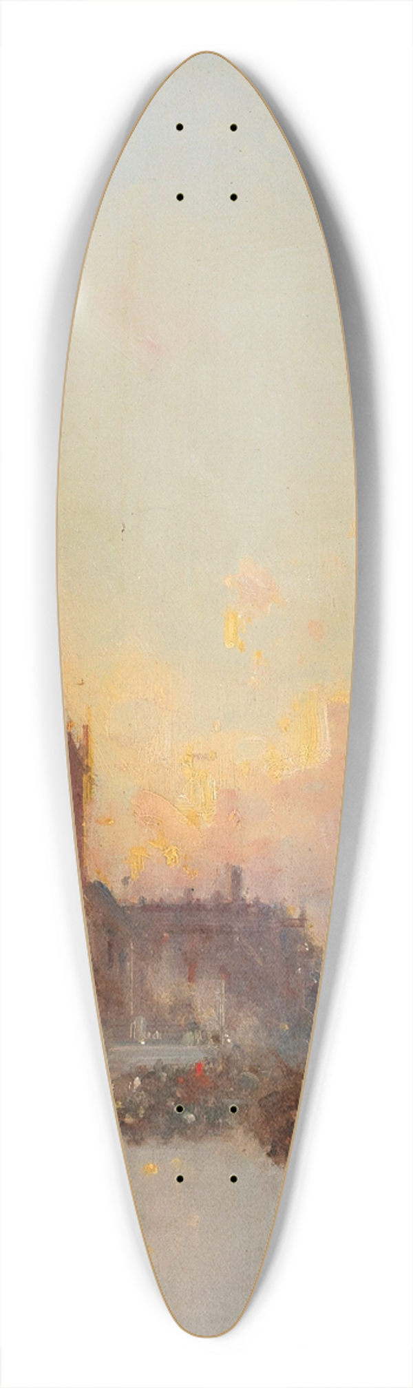 Henri Duvieux - Venice, a View of the Palazzo Ducale and St Marks Column 39.3 inch art pintail longboard deck