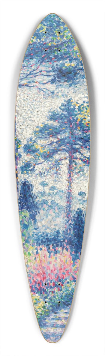 Henri-Edmond Cross - Le Jardin En Provence 39.3 inch art pintail longboard deck