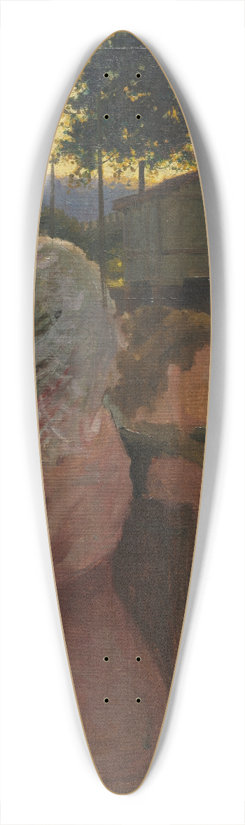 Henri-Edmond Cross - On the River 39.3 inch art pintail longboard deck