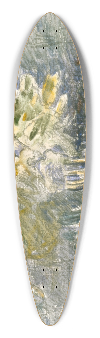 Henri-Edmond Cross - Study for Le Ranelagh 39.3 inch art pintail longboard deck