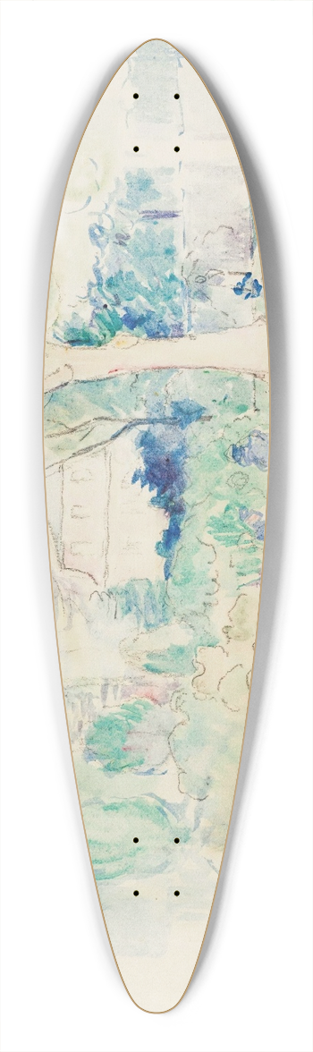 Henri-Edmond Cross - tude Pour Le Ranelagh 39.3 inch art pintail longboard deck