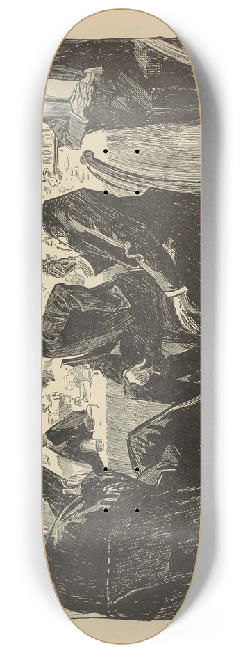 Charles Dana Gibson - After dinner conversation 8.25 inch art skate deck