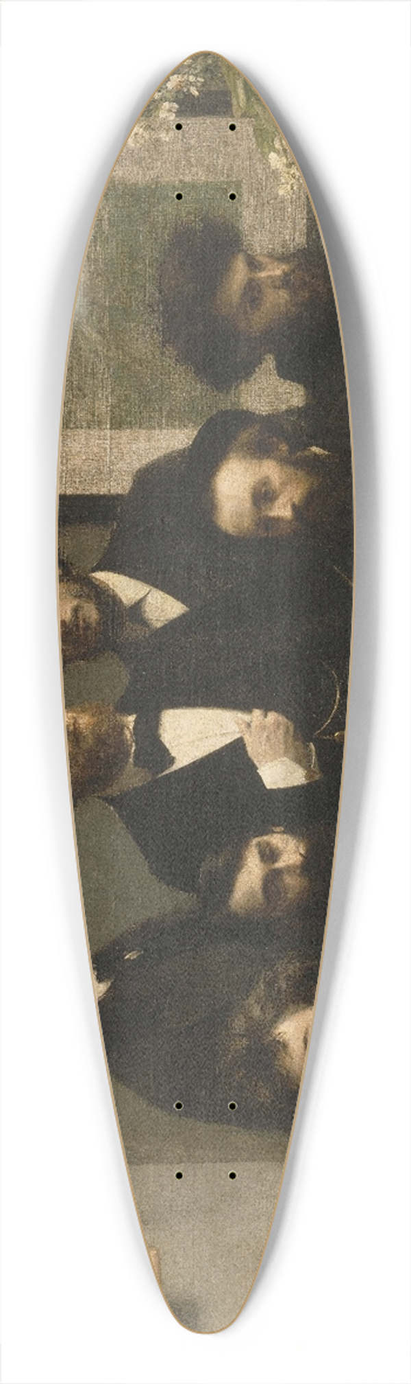Henri Fantin-Latour - By The Table 39.3 inch art pintail longboard deck