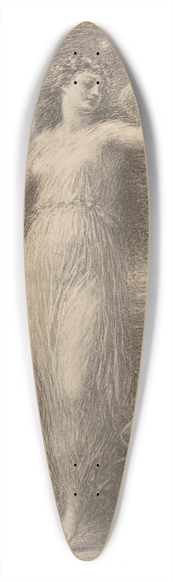 Henri Fantin-Latour - Immortality (Immortalit) 39.3 inch art pintail longboard deck
