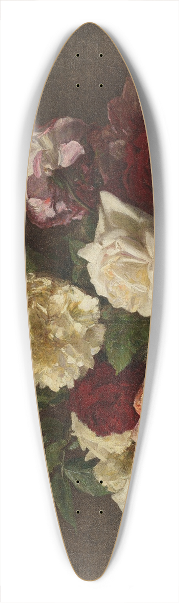 Henri Fantin-Latour - Roses dans une coupe 39.3 inch art pintail longboard deck