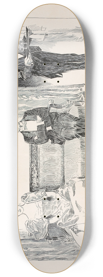Charles Dana Gibson - A little story 8.25 inch art skate deck
