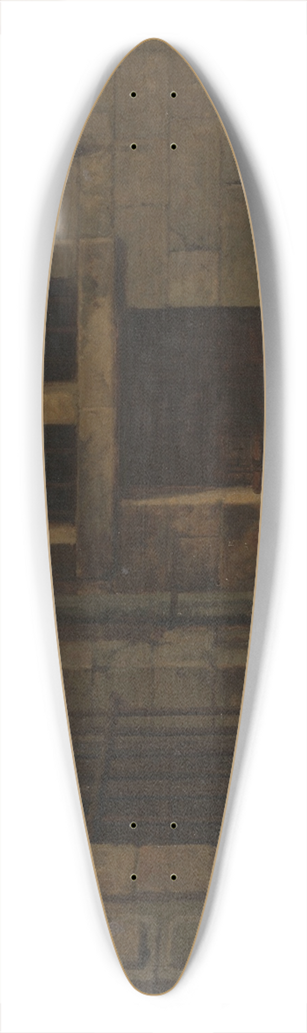 Henri Franois Schaefels - Old Courtyrad of Antwerp Town Hall 39.3 inch art pintail longboard deck