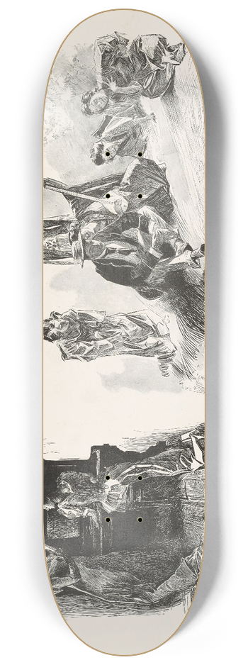 Charles Dana Gibson - Alls well that ends well 8.25 inch art skate deck