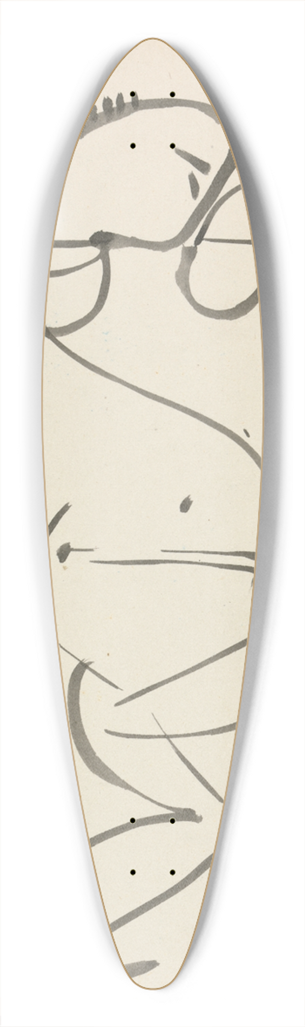 Henri Gaudier-Brzeska - Dancing Figure 39.3 inch art pintail longboard deck