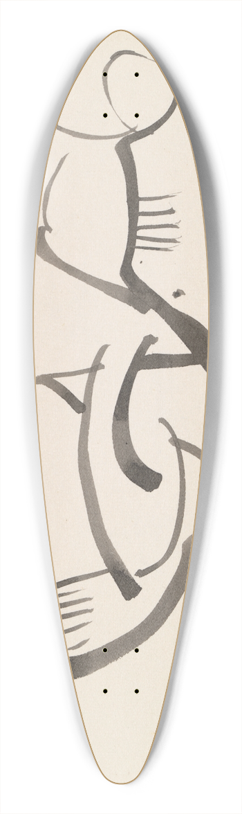 Henri Gaudier-Brzeska - Study for a Figural Sculpture 39.3 inch art pintail longboard deck