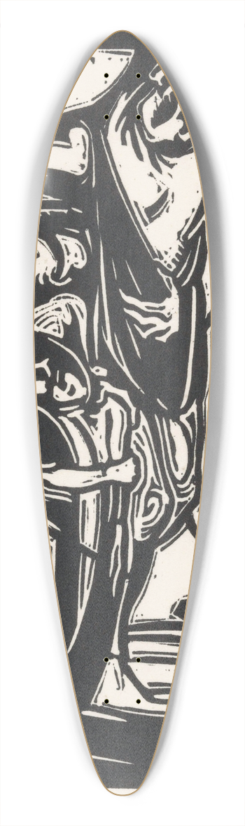 Henri Jonas - Man, vrouw en kind 39.3 inch art pintail longboard deck