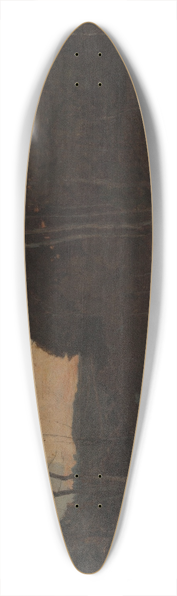 Henri-Joseph Harpignies - Clairire en fort, Fontainebleau 39.3 inch art pintail longboard deck