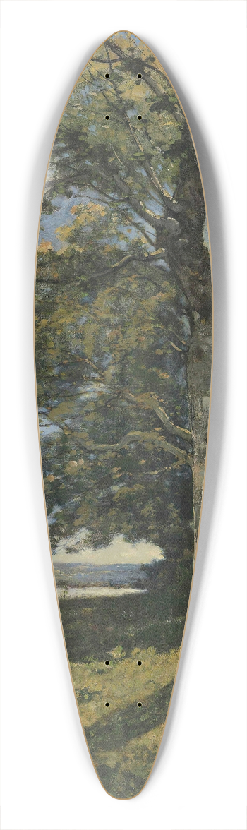 Henri-Joseph Harpignies - Les Bords De Lyonne 39.3 inch art pintail longboard deck