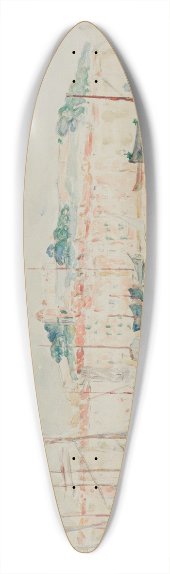 Henri Lebasque - Le Port de Saint-Tropez 39.3 inch art pintail longboard deck