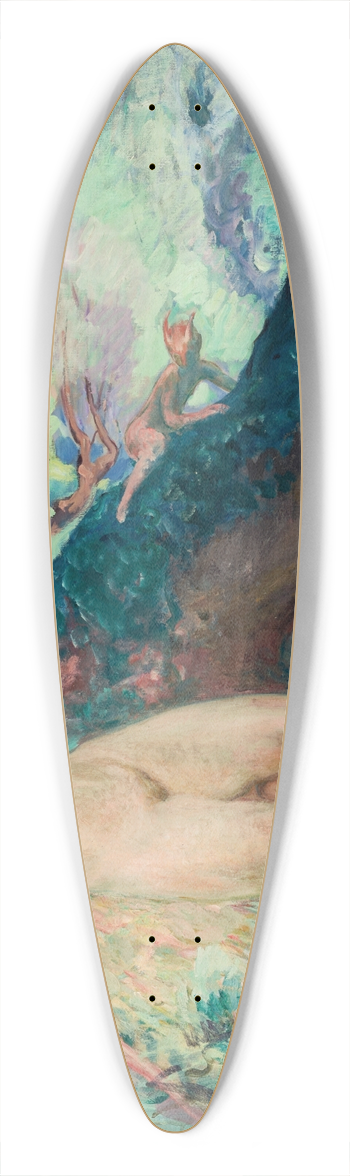 Henri Lebasque - Nu au petit faune 39.3 inch art pintail longboard deck