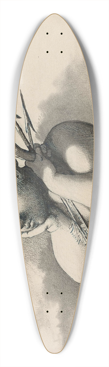 Henri Lehmann - Amour boudeur 39.3 inch art pintail longboard deck