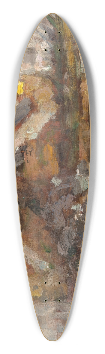Henri Le Sidaner - Le Canal, Neige, Gisors 39.3 inch art pintail longboard deck