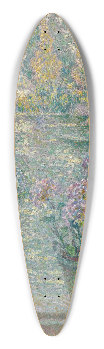 Henri Le Sidaner - Les Hortensias 39.3 inch art pintail longboard deck