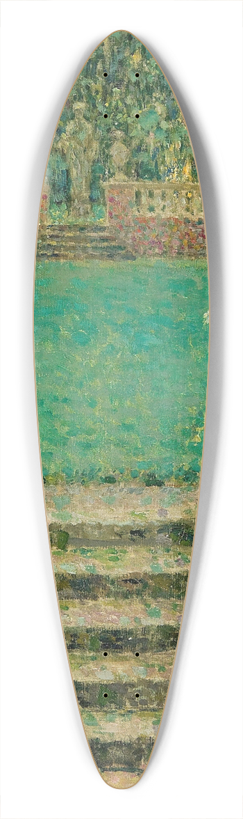 Henri Le Sidaner - Les Marches Du Jardin, Gerberoy 39.3 inch art pintail longboard deck