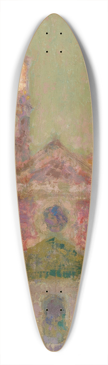 Henri Le Sidaner - Lglise, Lago Maggiore 39.3 inch art pintail longboard deck