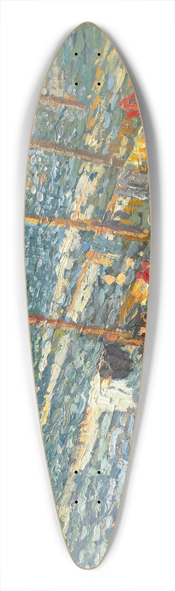 Henri Martin - Barques  Collioure (le 14 Juillet) 39.3 inch art pintail longboard deck