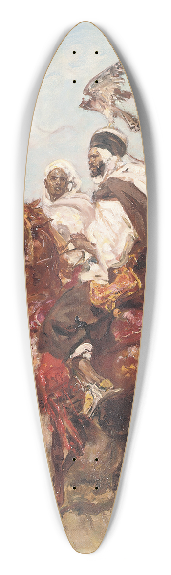 Henri milien Rousseau - The Falconers 39.3 inch art pintail longboard deck