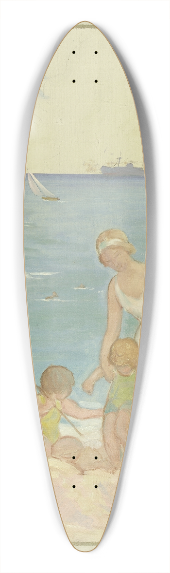 Henri Nozais - La mer 39.3 inch art pintail longboard deck