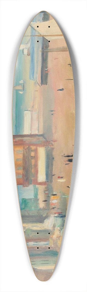 Henri Ottmann - Le Trport 39.3 inch art pintail longboard deck