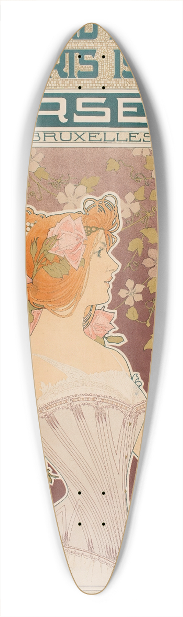 Henri Privat-Livemont - Pd Corsets 39.3 inch art pintail longboard deck
