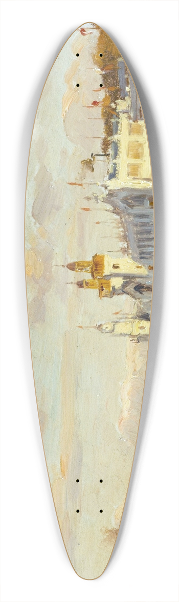 Henri Saintin - Vue de lExposition Universelle de 1889 39.3 inch art pintail longboard deck