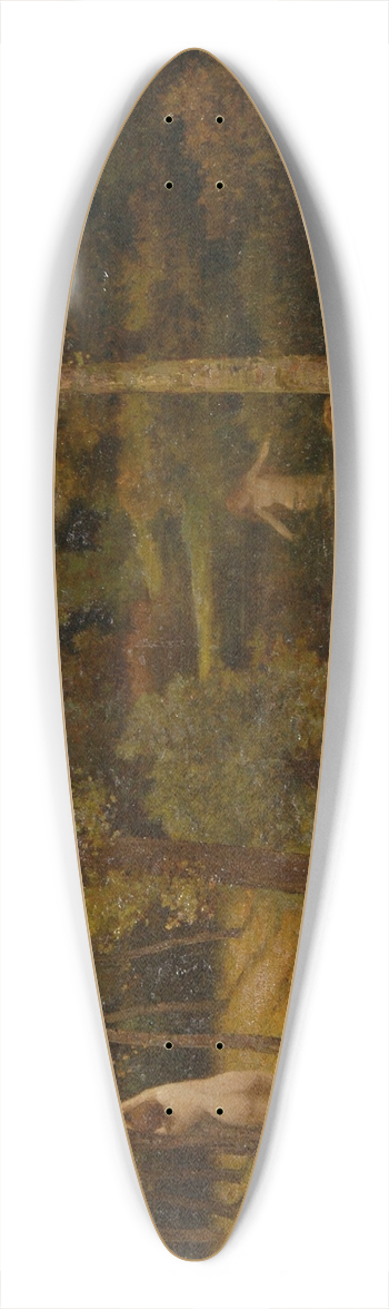 Henri Thirot - Lt 39.3 inch art pintail longboard deck