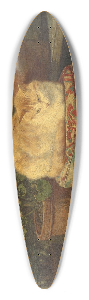 Henritte Ronner-Knip - Kittens At Play 39.3 inch art pintail longboard deck